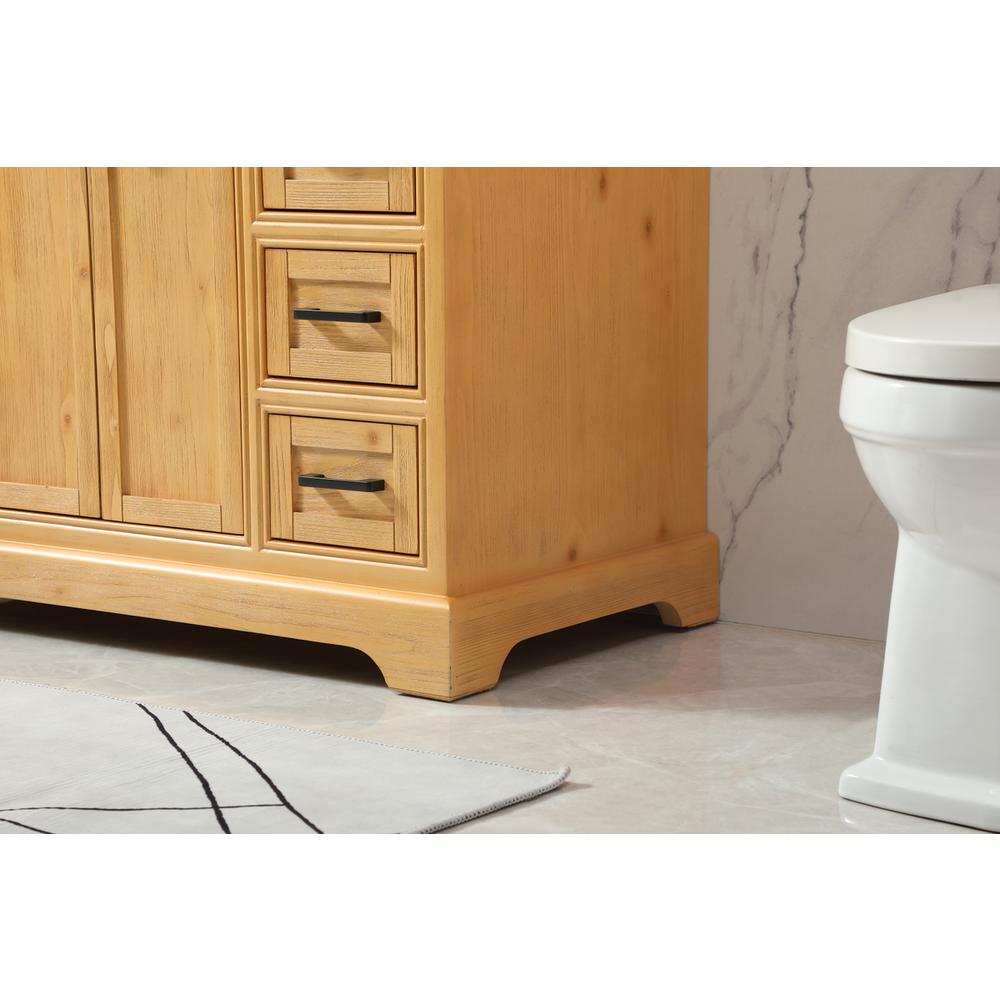 42 inch Single bathroom vanity in natural wood. Picture 6