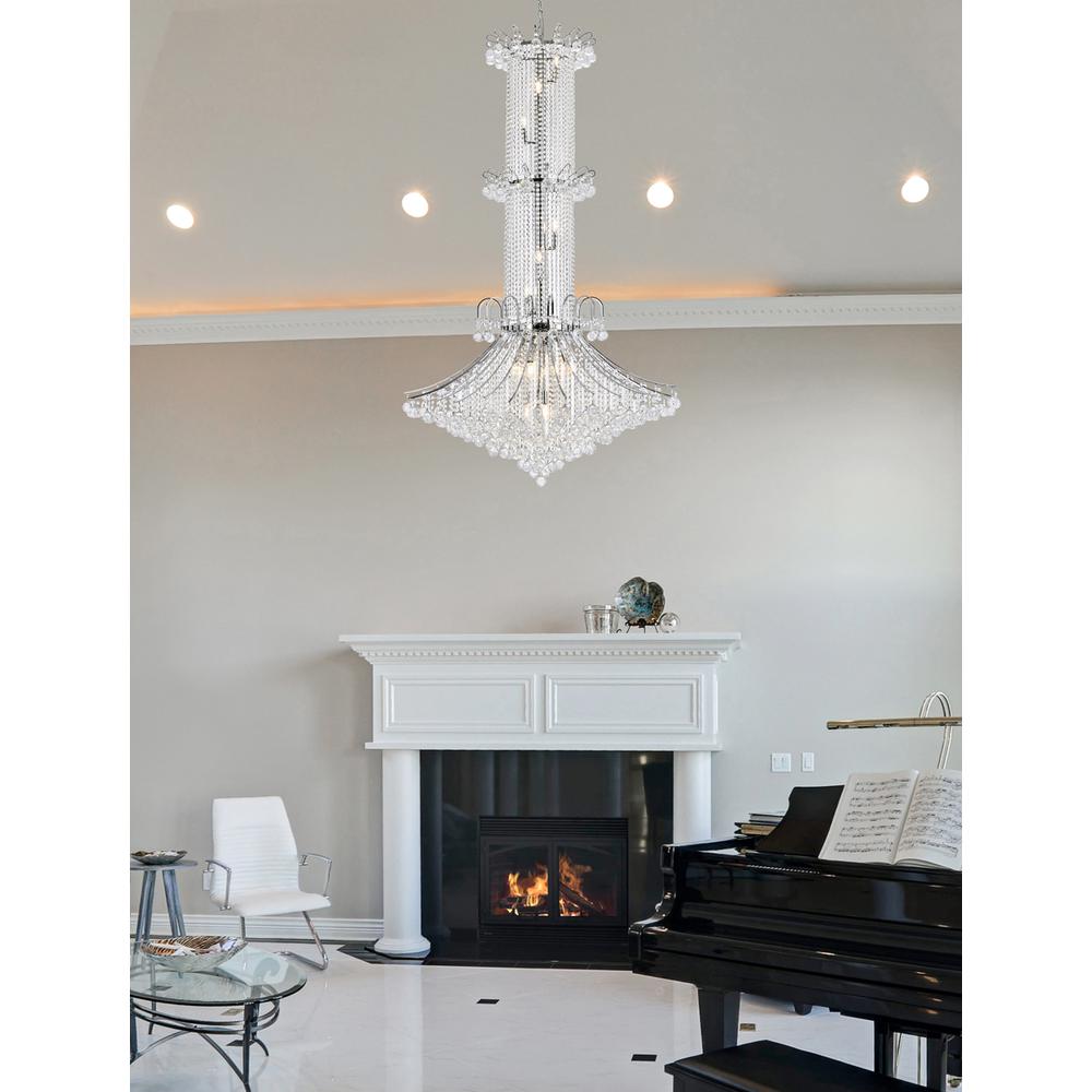 Toureg 20 light Chrome Chandelier Clear Royal Cut Crystal. Picture 8
