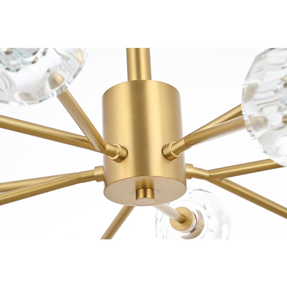 Graham 10 Light Pendant in Gold. Picture 5