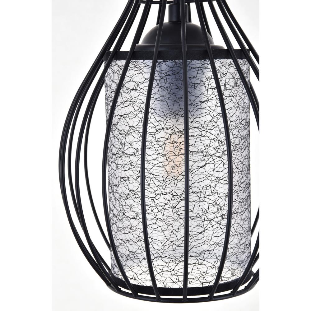 Miya 1 Light Black Pendant. Picture 3