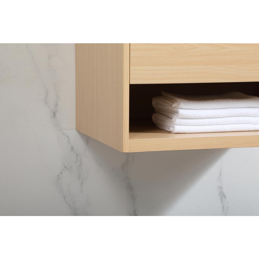 24 inch Single bathroom vanity in maple. Picture 6