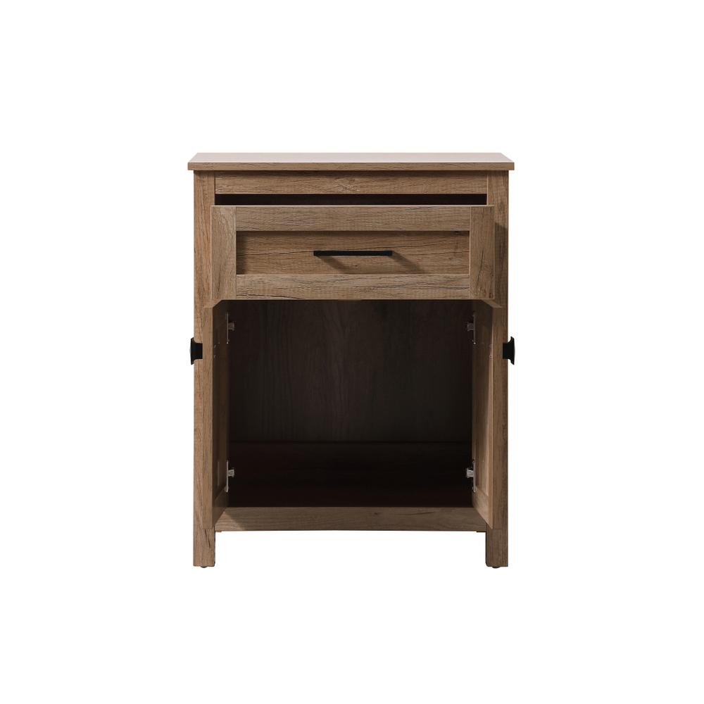 24 Inch Wide Bathroom Storage Freestanding Cabinet In Natural Oak. Picture 4