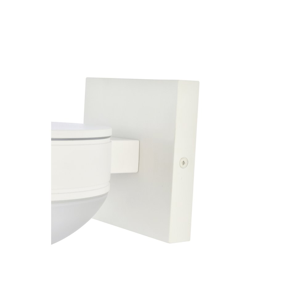 Raine Integrated Led Wall Sconce In White. Picture 5