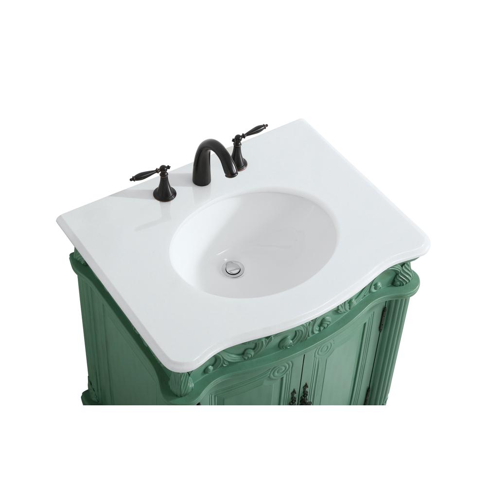 27 inch Single Bathroom vanity in vintage mint. Picture 10