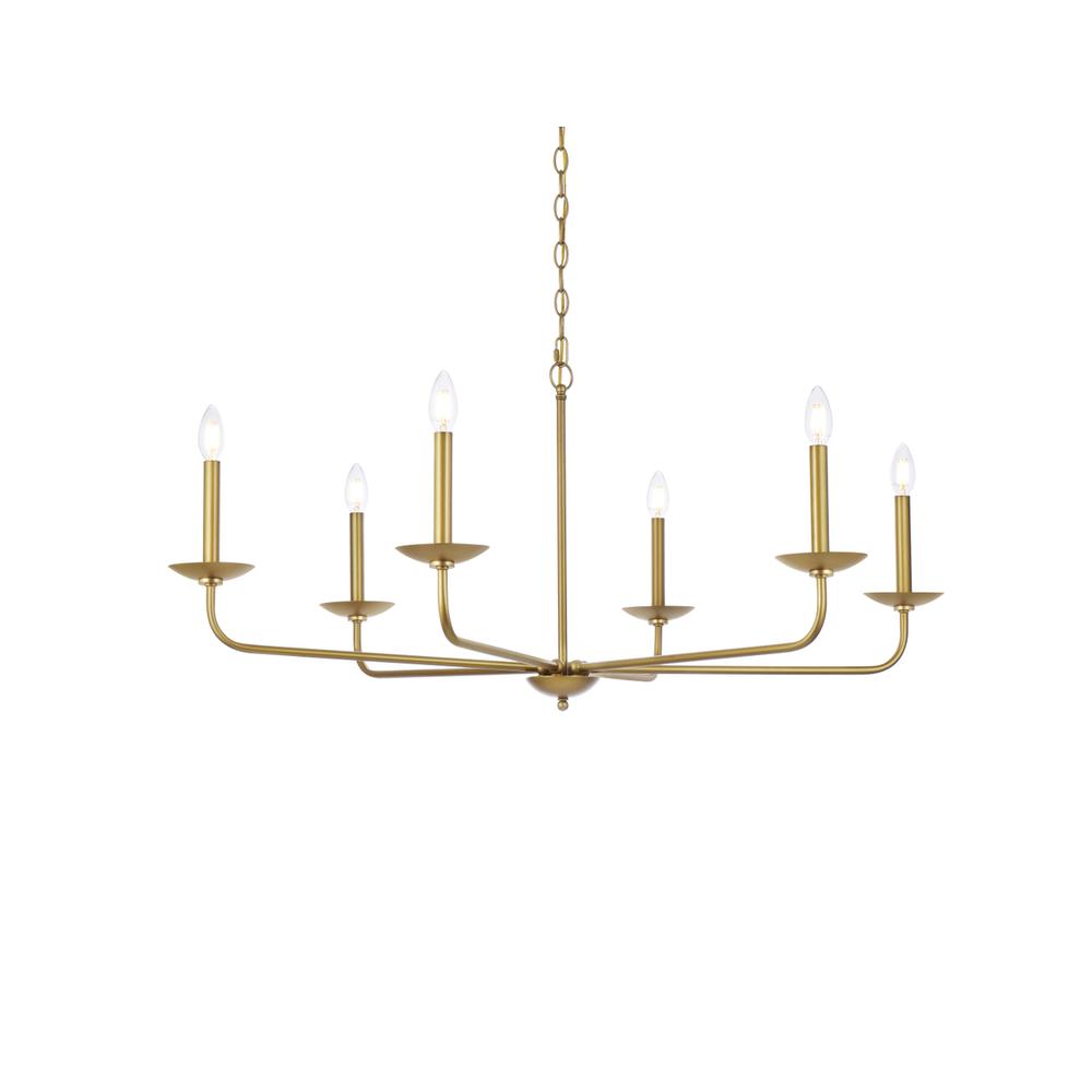 Cohen 42 inch pendant in brass. Picture 2