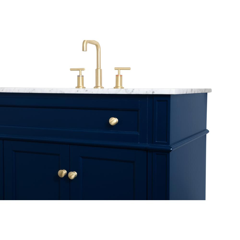 40 inch Single bathroom vanity in blue. Picture 11