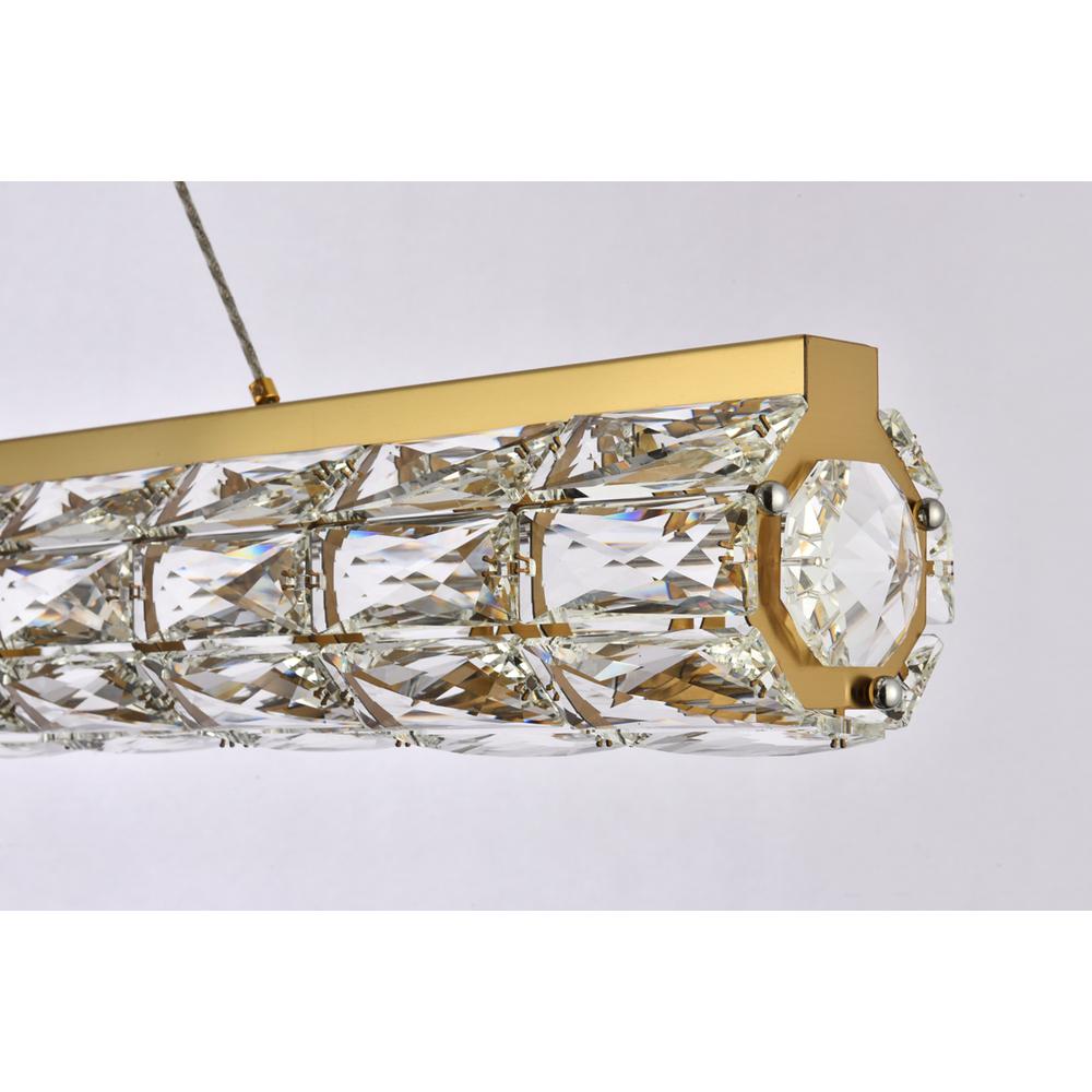 Valetta 48 inch LED linear pendant in gold. Picture 5