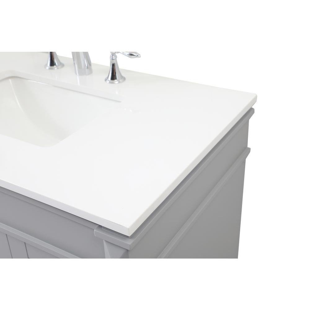 36 inch Single bathroom vanity in grey. Picture 11
