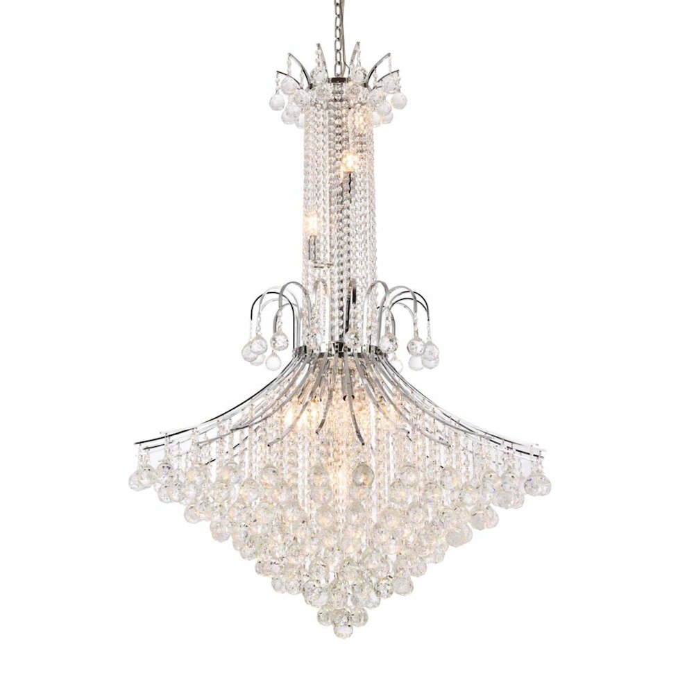 Toureg 16 light Chrome Chandelier Clear Royal Cut Crystal. Picture 3