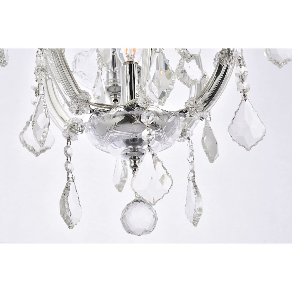 Maria Theresa 4 light Gold Pendant Clear Royal Cut Crystal. Picture 8