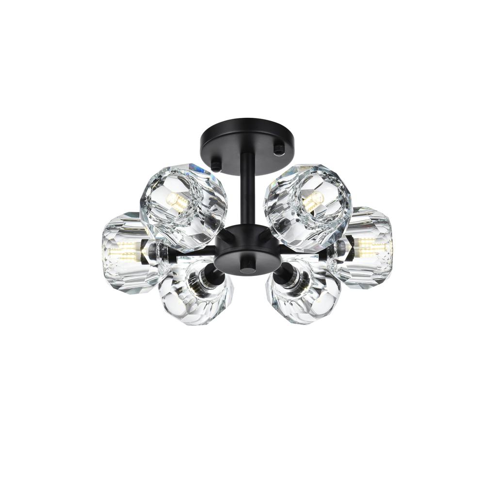 Eren 14 inch Flush Mount in Black. Picture 2