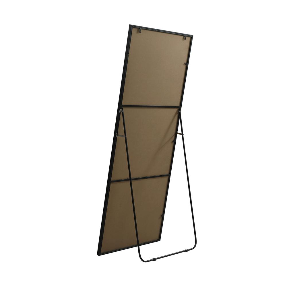 Metal Frame Rectangle Full Length Mirror 30x72 Inch in Black. Picture 6