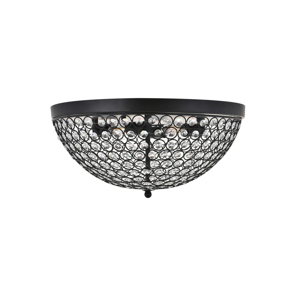 Taye 4 light Matte Black Flush Mount. Picture 7