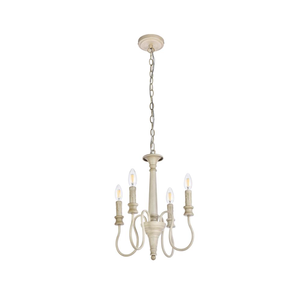 Flynx 4 lights pendant in weathered dove. Picture 6