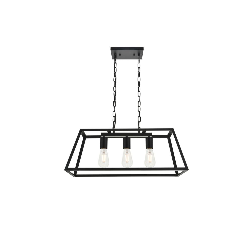 Resolute 3 light black Pendant. Picture 6