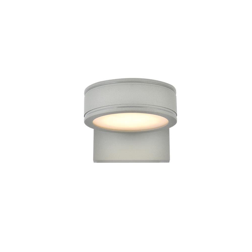Raine Integrated LED wall sconce in silver. Picture 1