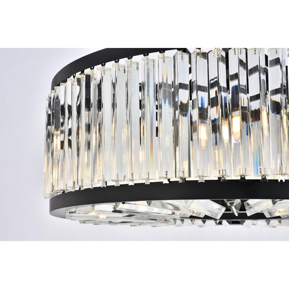 Chelsea 10 light Matte Black Chandelier Clear Royal Cut Crystal. Picture 5
