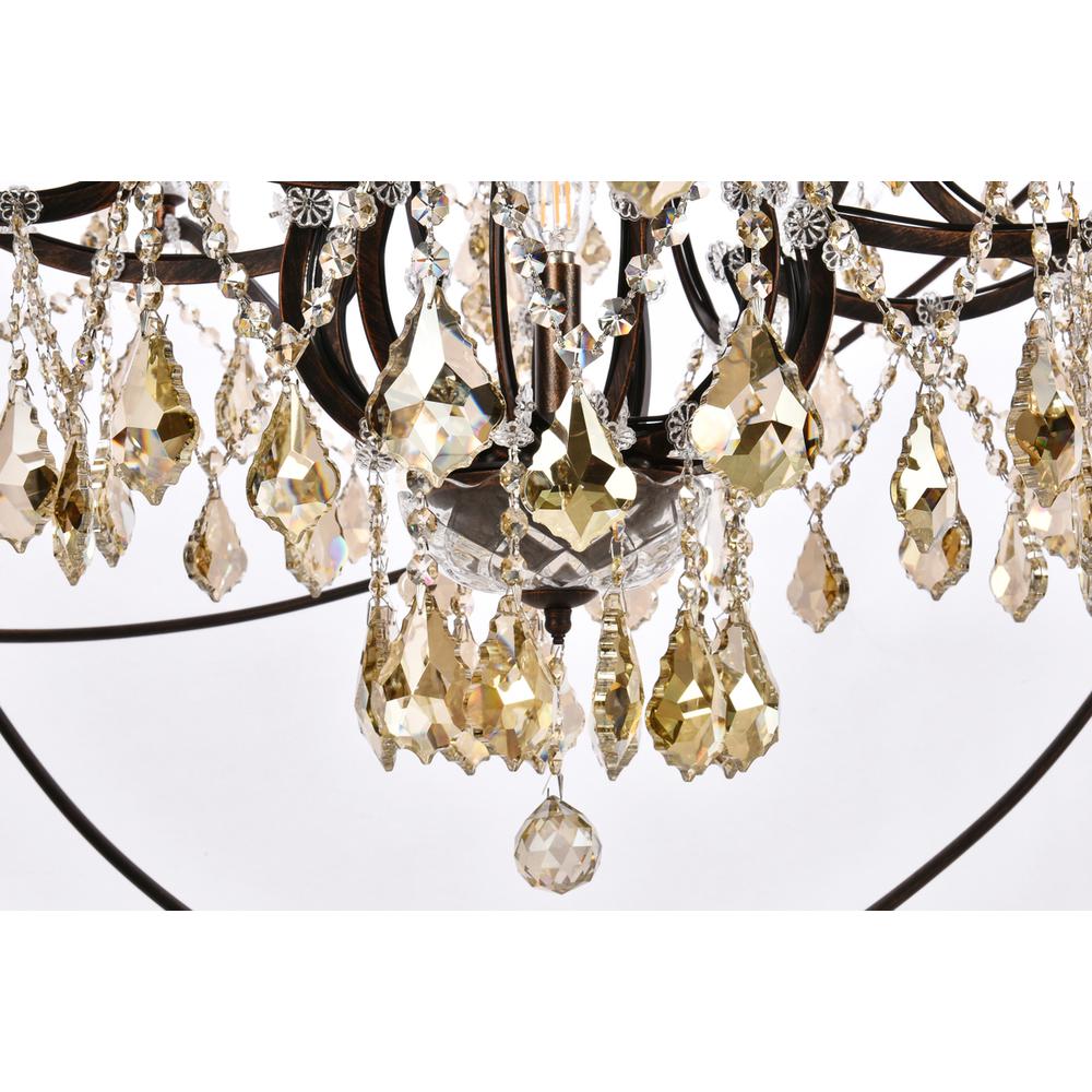Geneva 25 light Dark Bronze Chandelier Clear Royal Cut crystal. Picture 3
