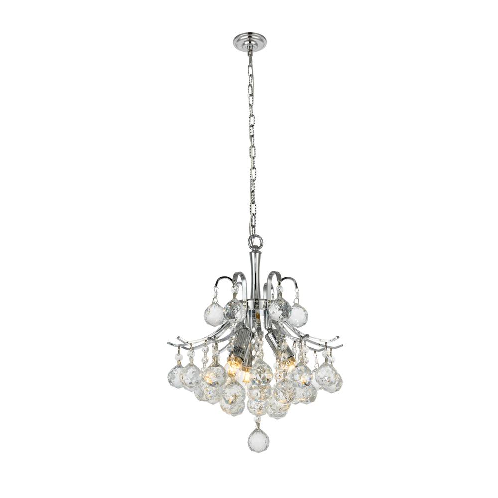 Toureg 3 light Chrome Pendant Clear Royal Cut Crystal. Picture 5