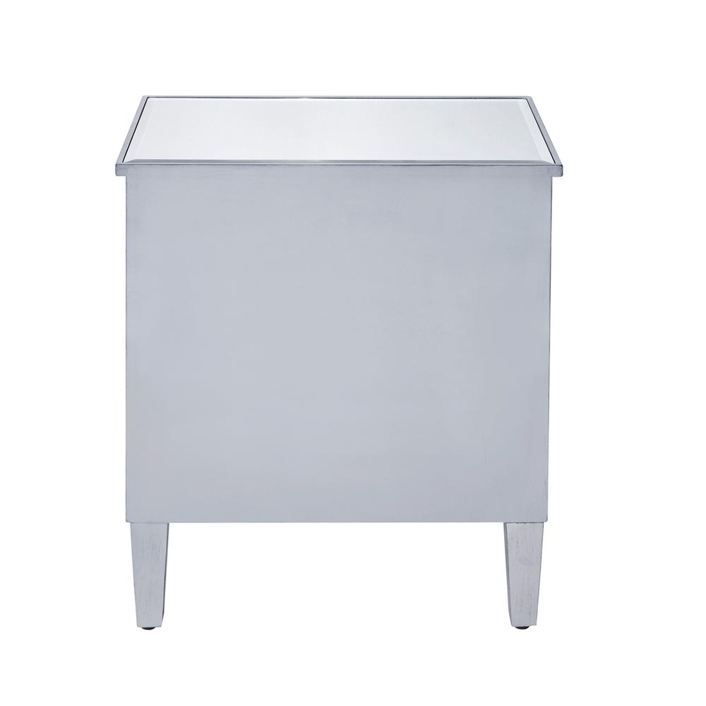Cabinet 2 doors 24in. W x 16in. D x 26in. H in antique silver paint. Picture 4