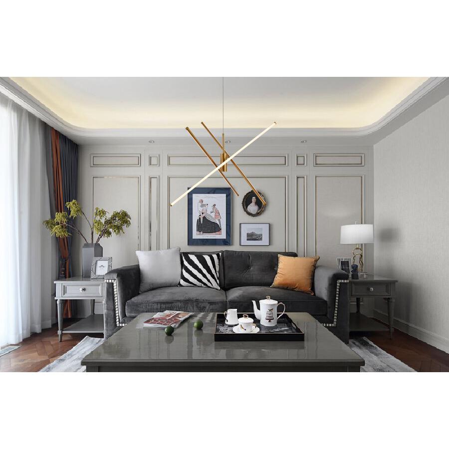 Sonya 3 Light Gold Pendant. Picture 9