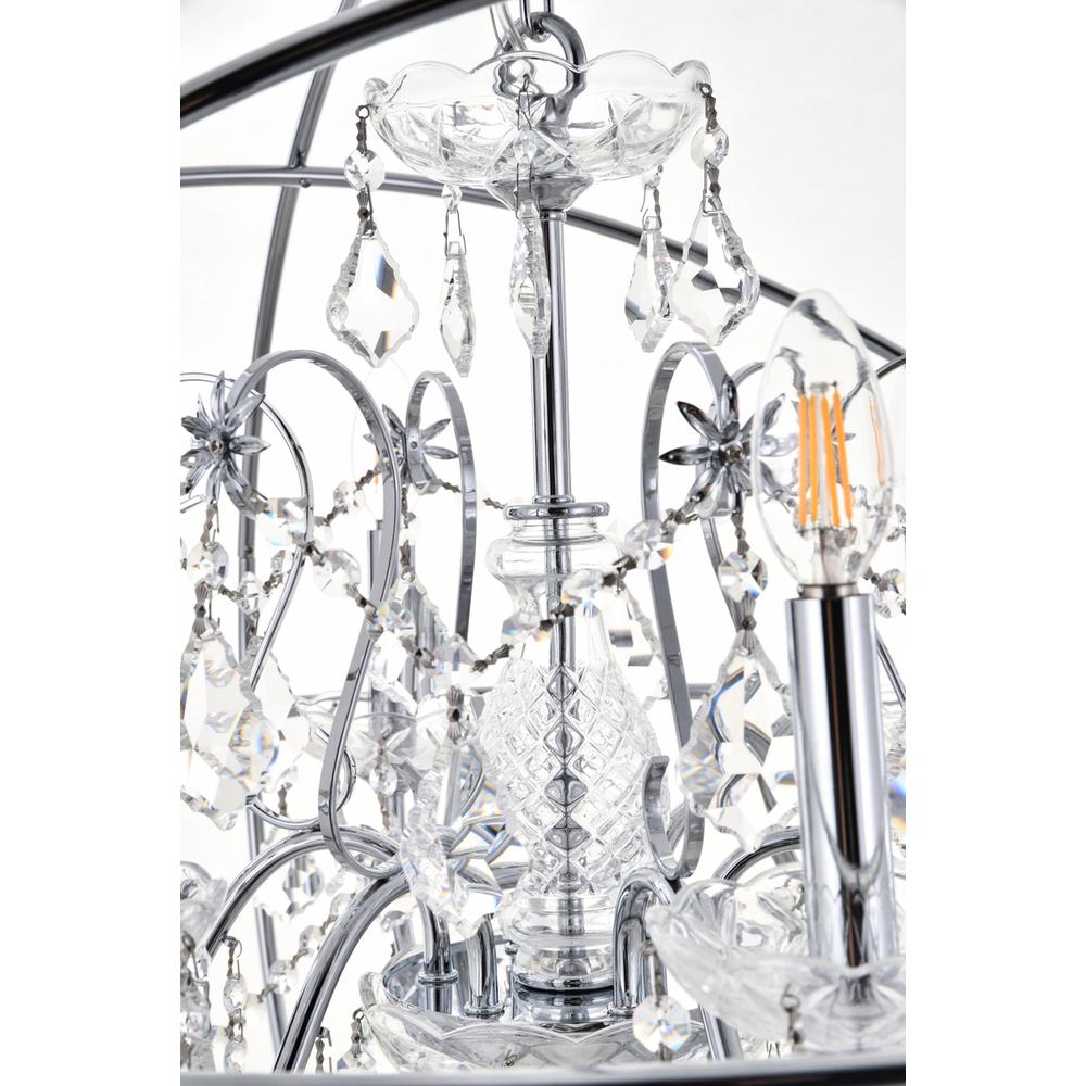 Cordelia 6 Light Chrome Crystal Pendant. Picture 3
