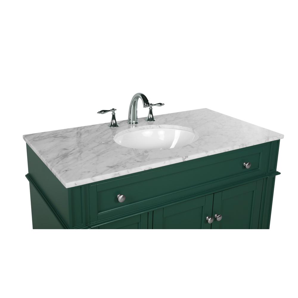 40 inch Single bathroom vanity in green. Picture 11
