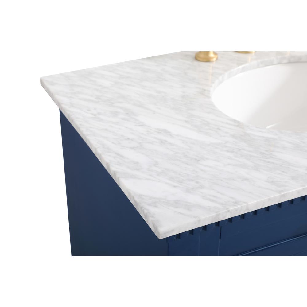 36 inch Single bathroom vanity in  Blue. Picture 11