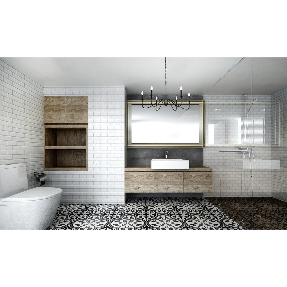 Rohan Collection Chandelier D36 H19 Lt:6 Matte Black Finish. Picture 6