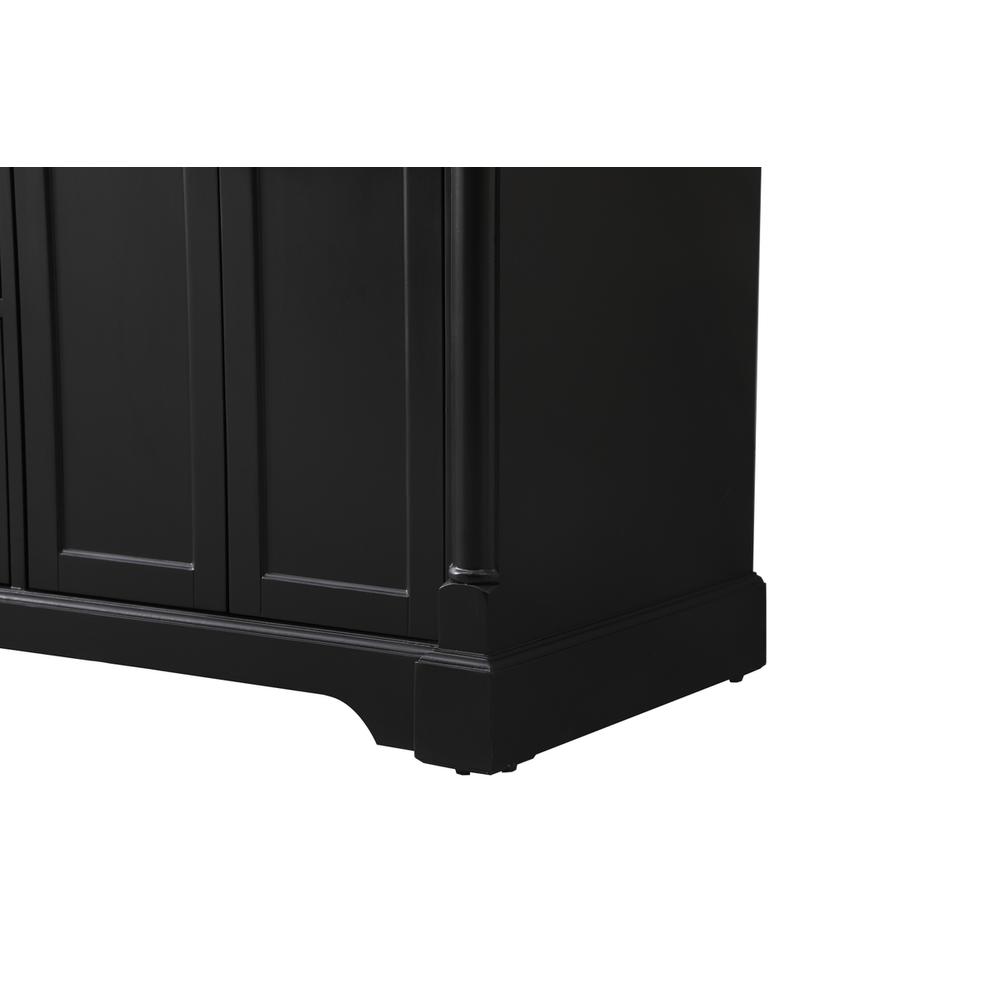 60 inch double bathroom vanity set in black. Picture 13