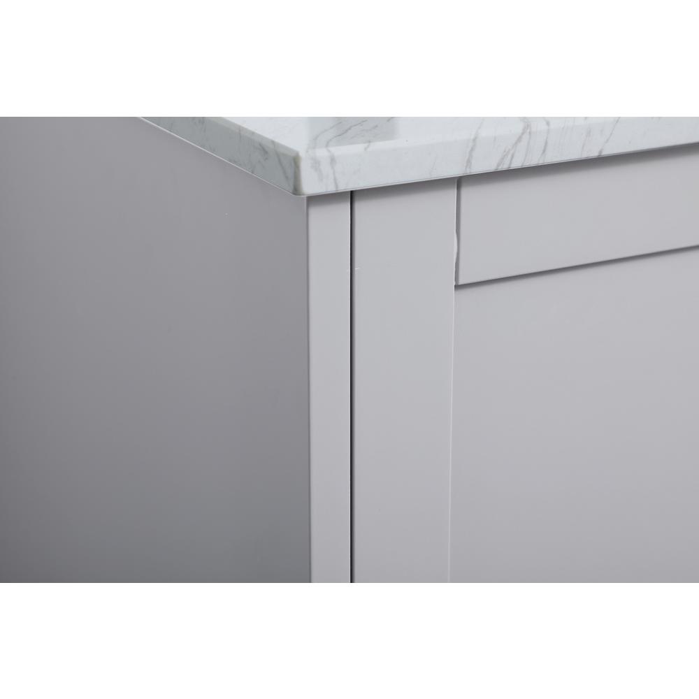 18 inch Single Bathroom Vanity in Grey. Picture 5