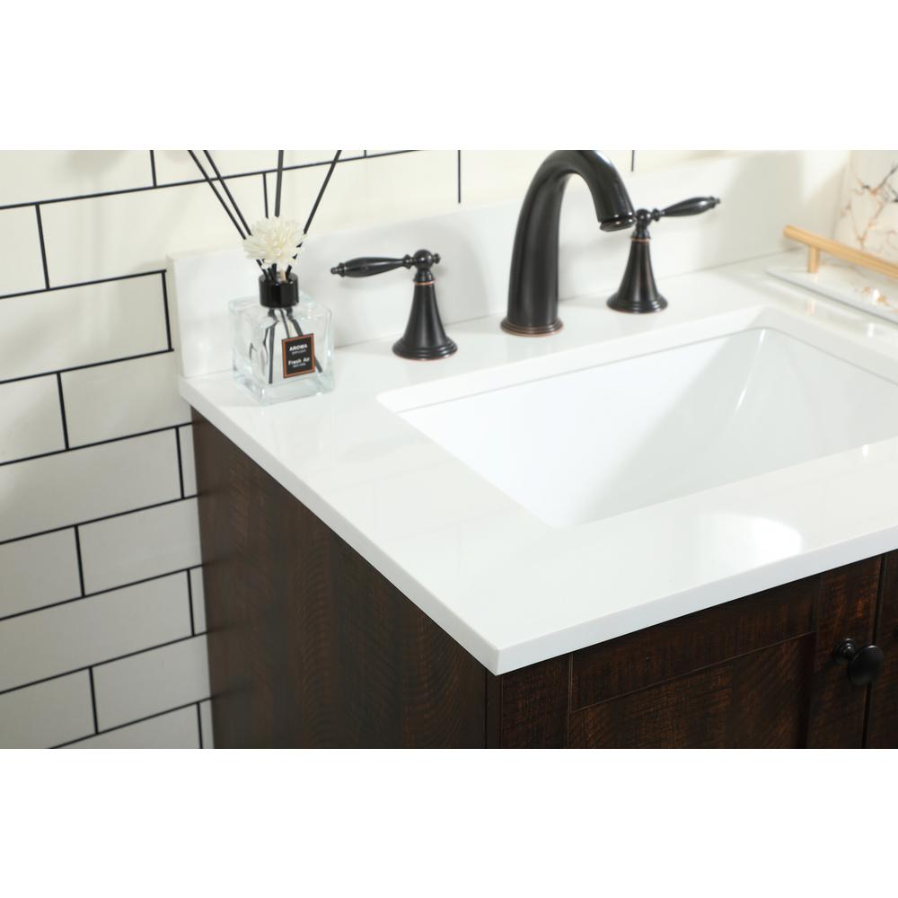 36 inch Single bathroom vanity in expresso with backsplash. Picture 5