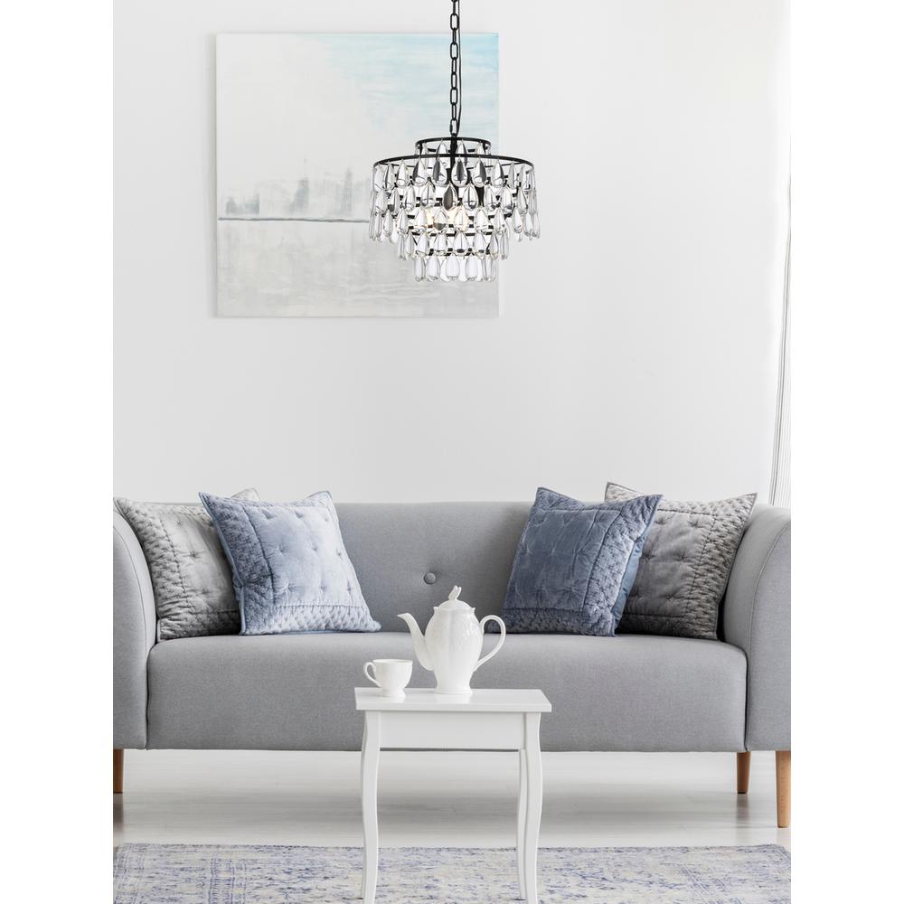 Mila 16 inch pendant in black. Picture 8