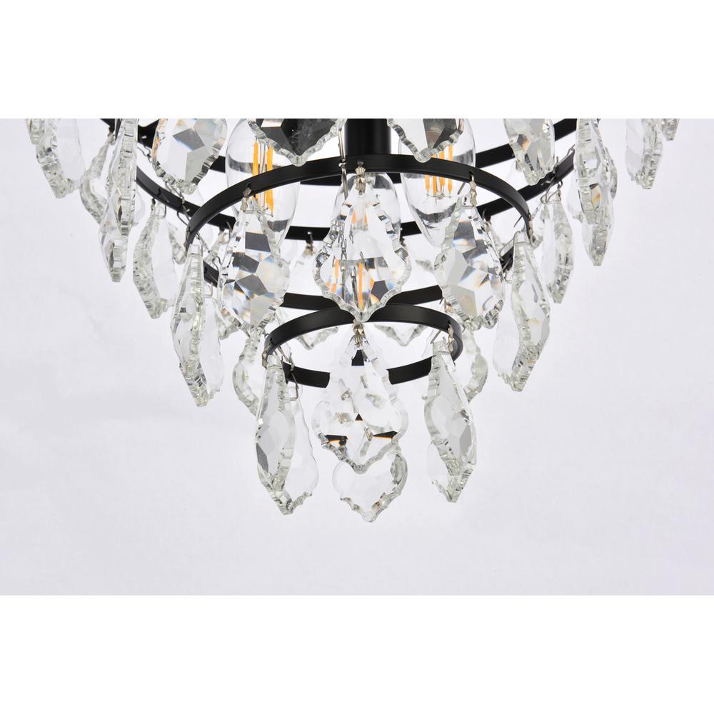 Ella 12 inch flush mount in black. Picture 3