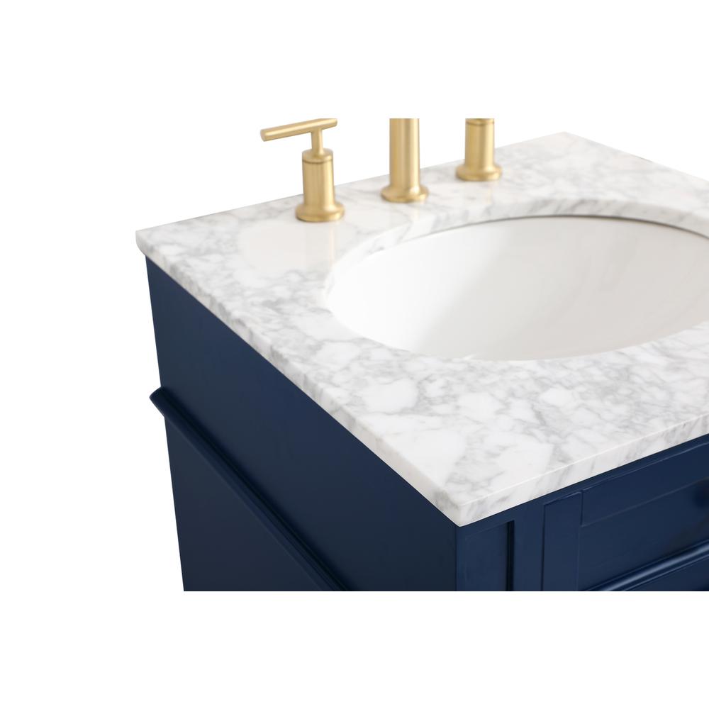 21 inch Single bathroom vanity in blue. Picture 11