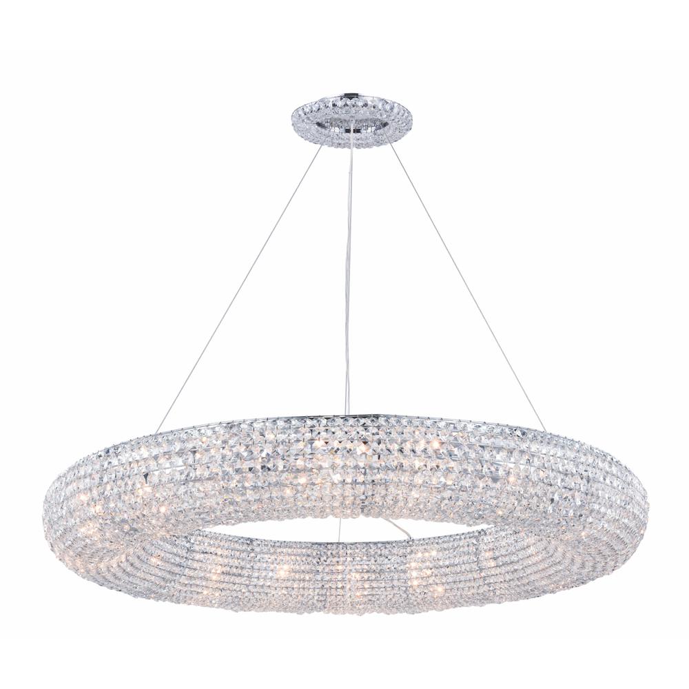 Paris 18 light Chrome Chandelier Clear Royal Cut Crystal. Picture 1