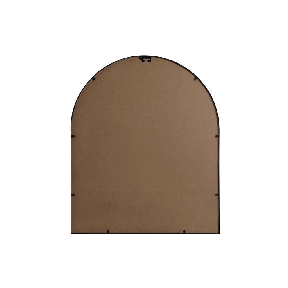 Metal Frame Arch Mirror 30x36 Inch in Black. Picture 8