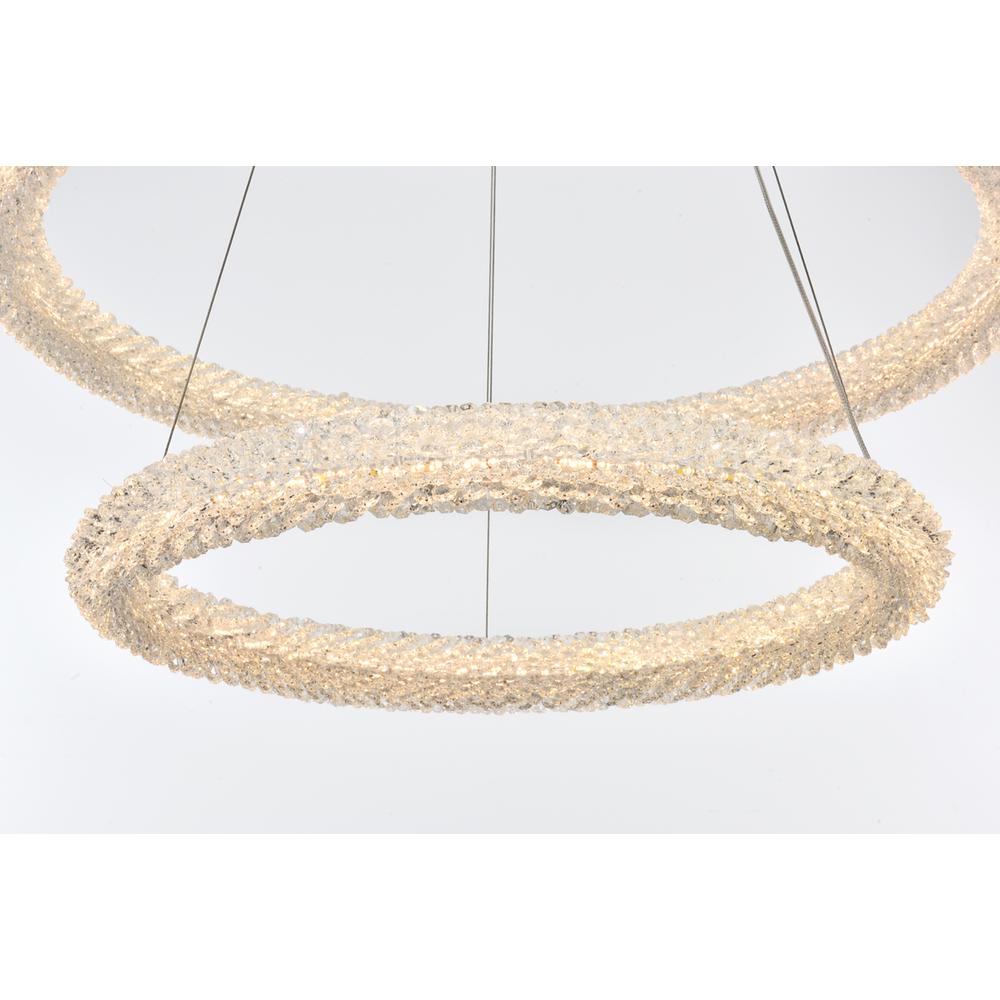 Bowen 32 inch Adjustable LED Chandelier in Satin Gold. Picture 5