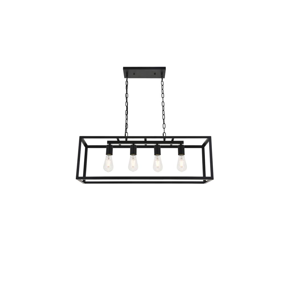 Resolute 4 light black Pendant. Picture 3