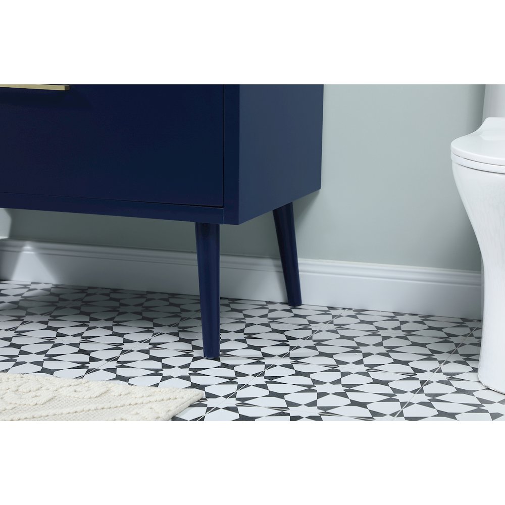 36 Inch Bathroom Vanity In Blue. Picture 7