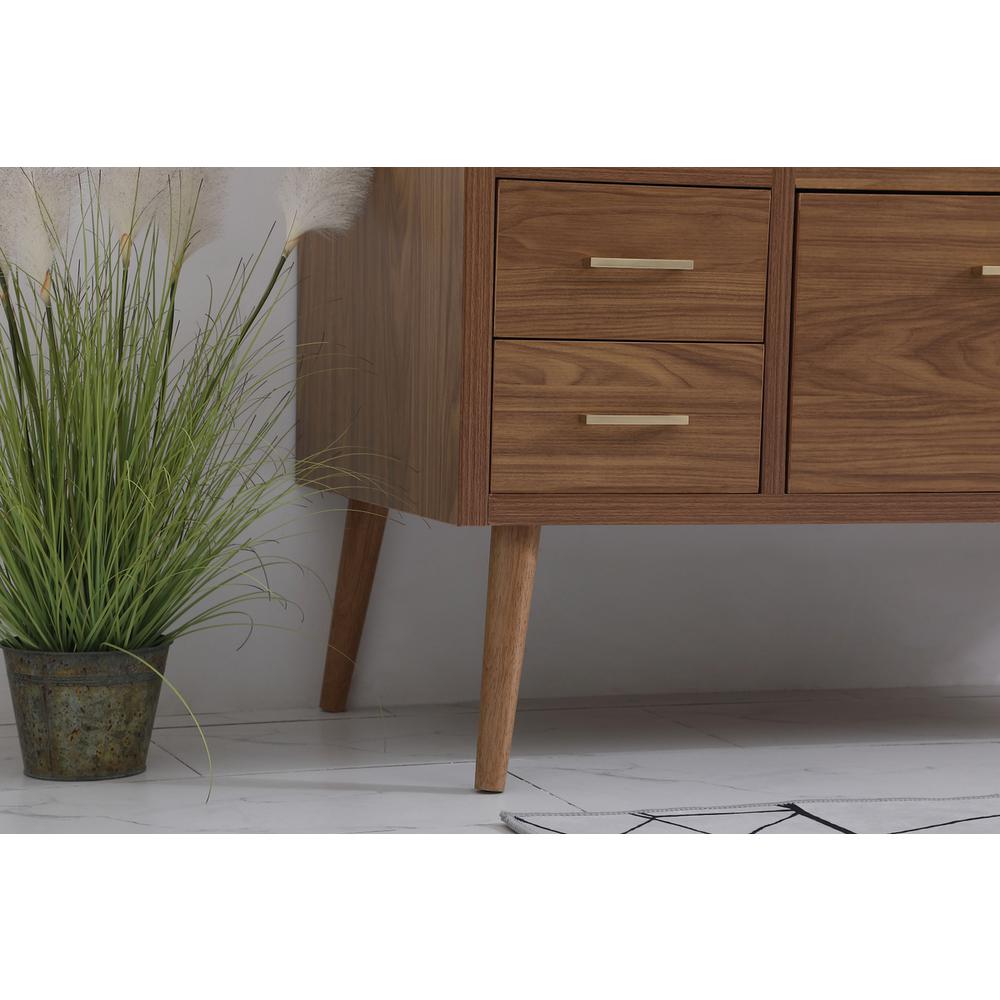 48 inch bathroom vanity in Walnut Brown. Picture 6