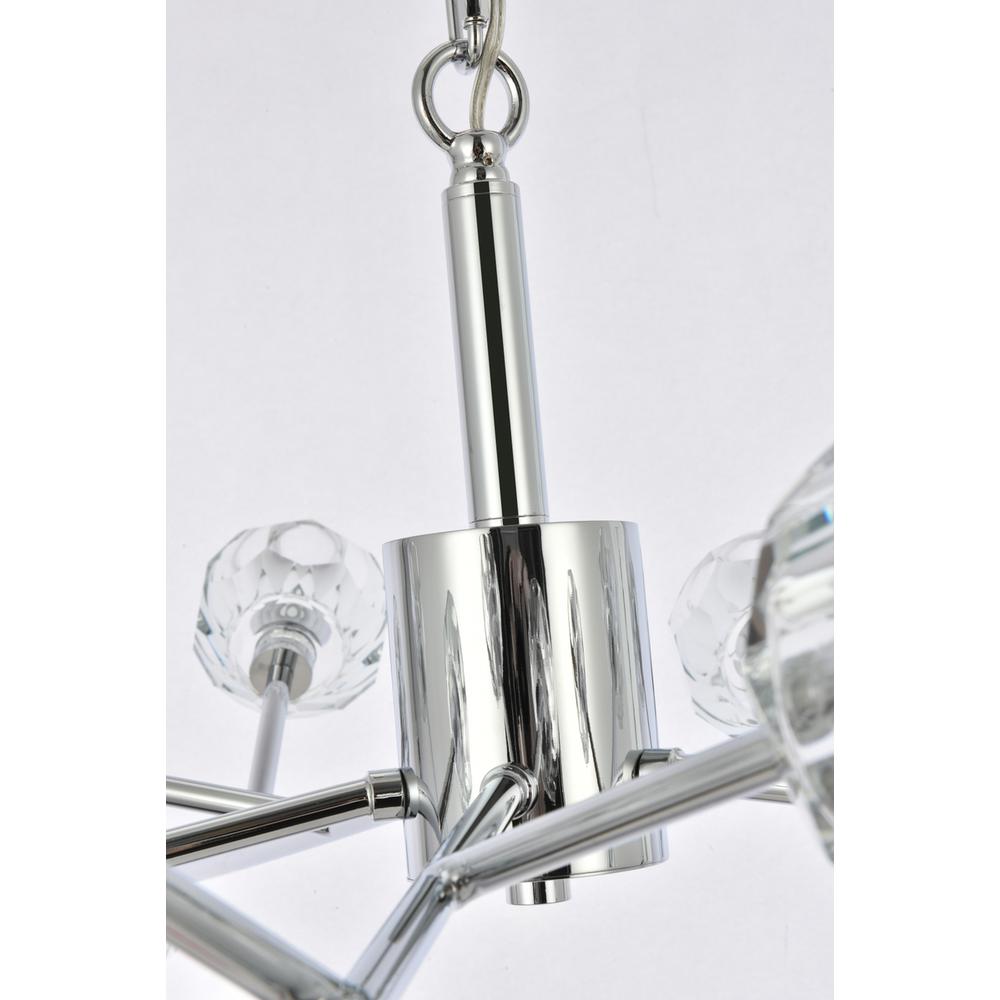 Graham 15 Light Pendant in Chrome. Picture 4
