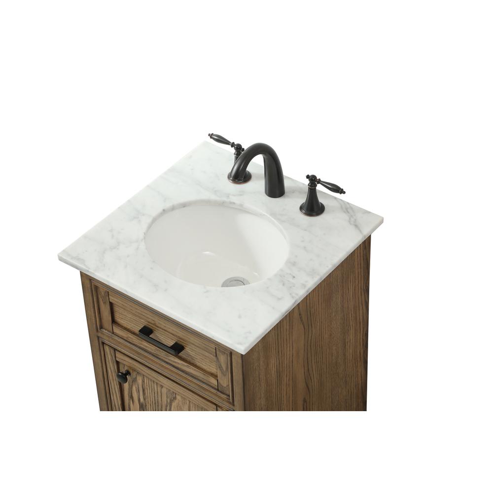 19 inch Single bathroom vanity in driftwood. Picture 10