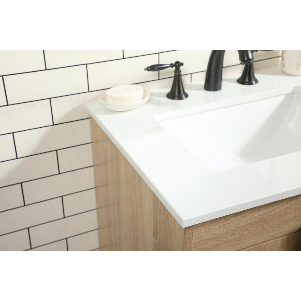 24 inch Single bathroom vanity in mango wood. Picture 5