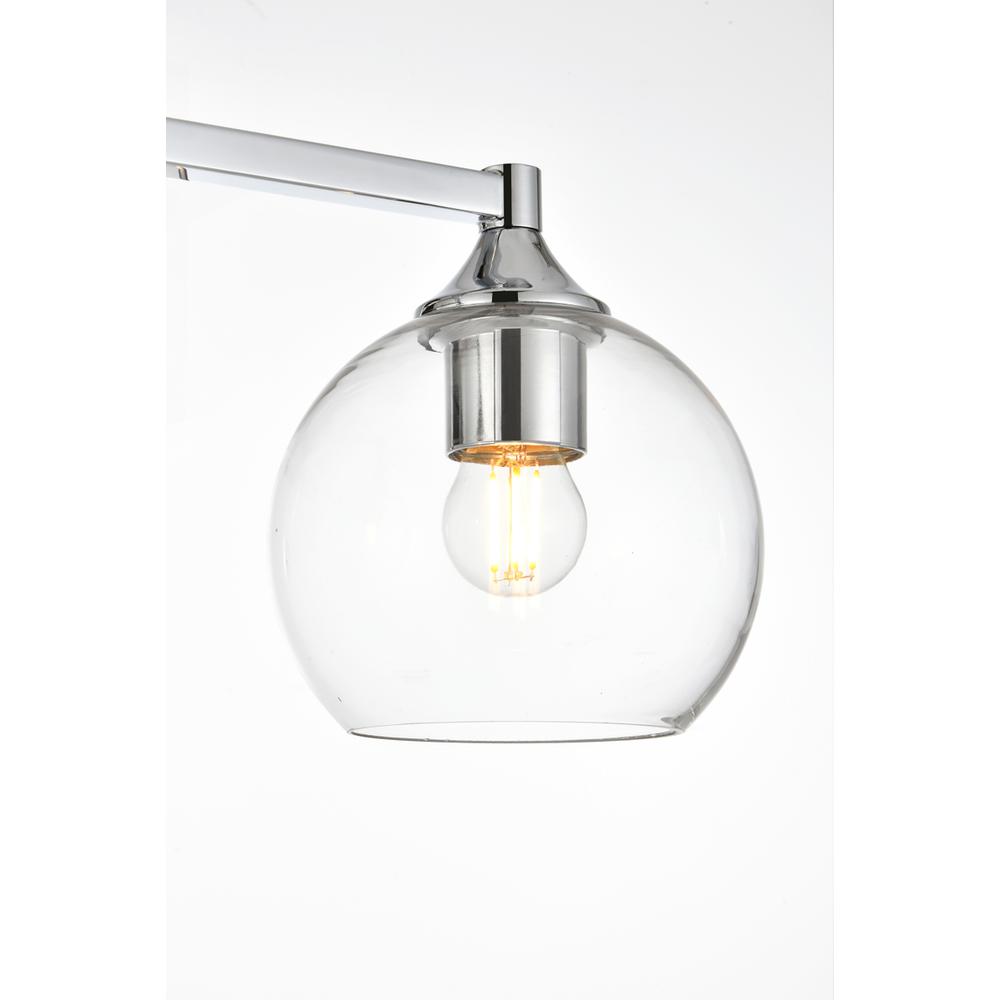 Foster 3 light Chrome and Clear Bath Sconce. Picture 4
