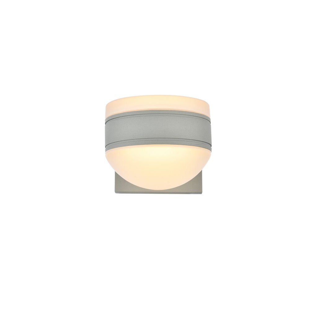 Raine Integrated Led Wall Sconce In Silver. Picture 1