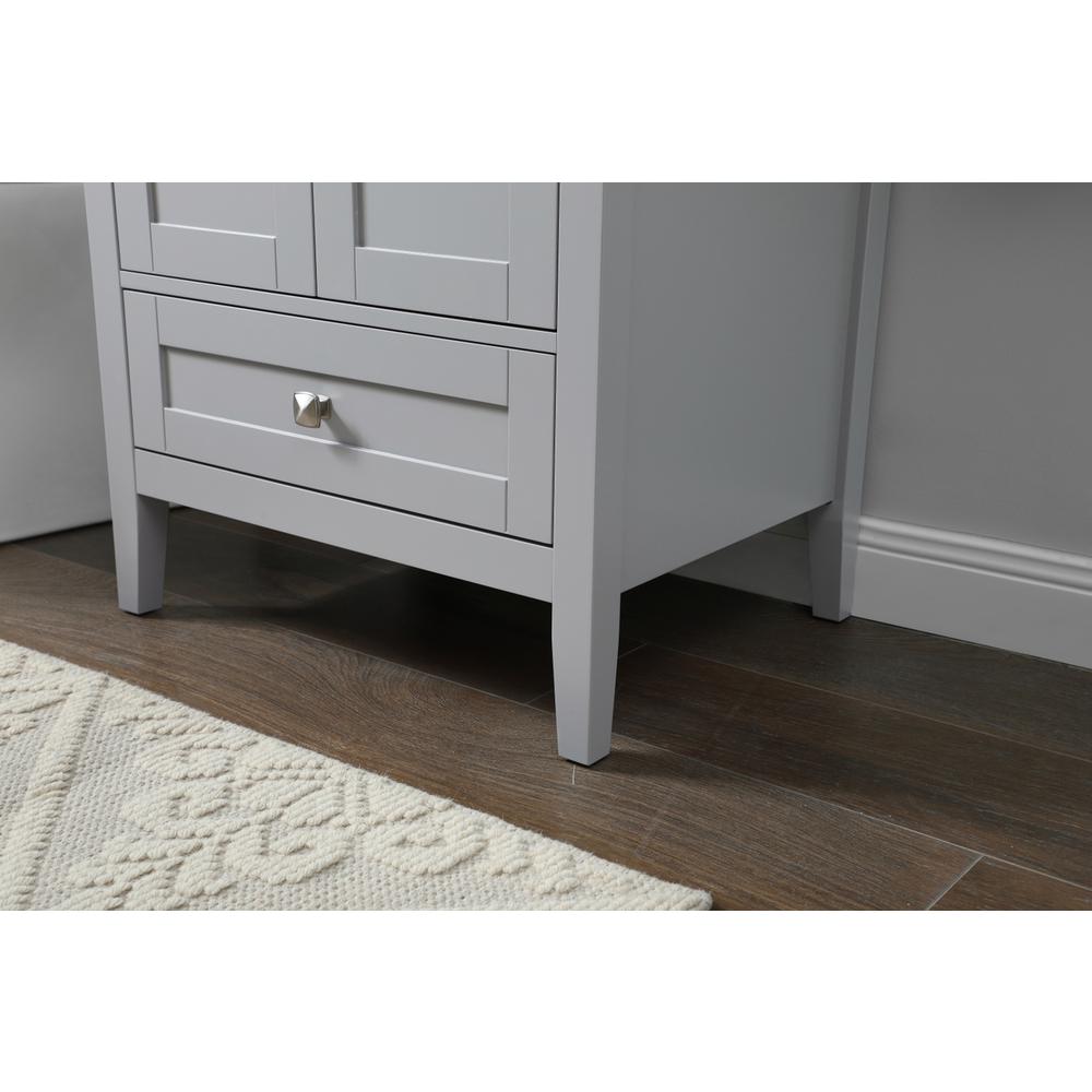 24 Inch SIngle Bathroom Vanity In Grey. Picture 6