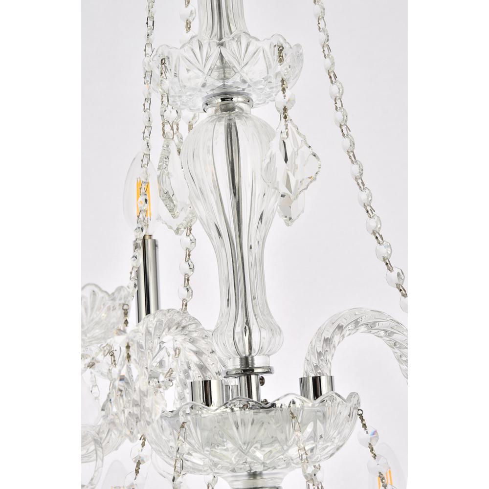 Giselle 21 light Chrome Chandelier Clear Royal Cut Crystal. Picture 5