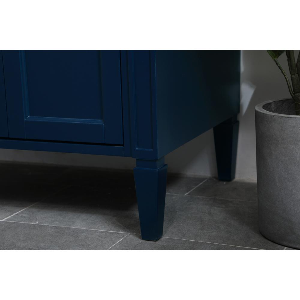 36 inch Single bathroom vanity in blue. Picture 5