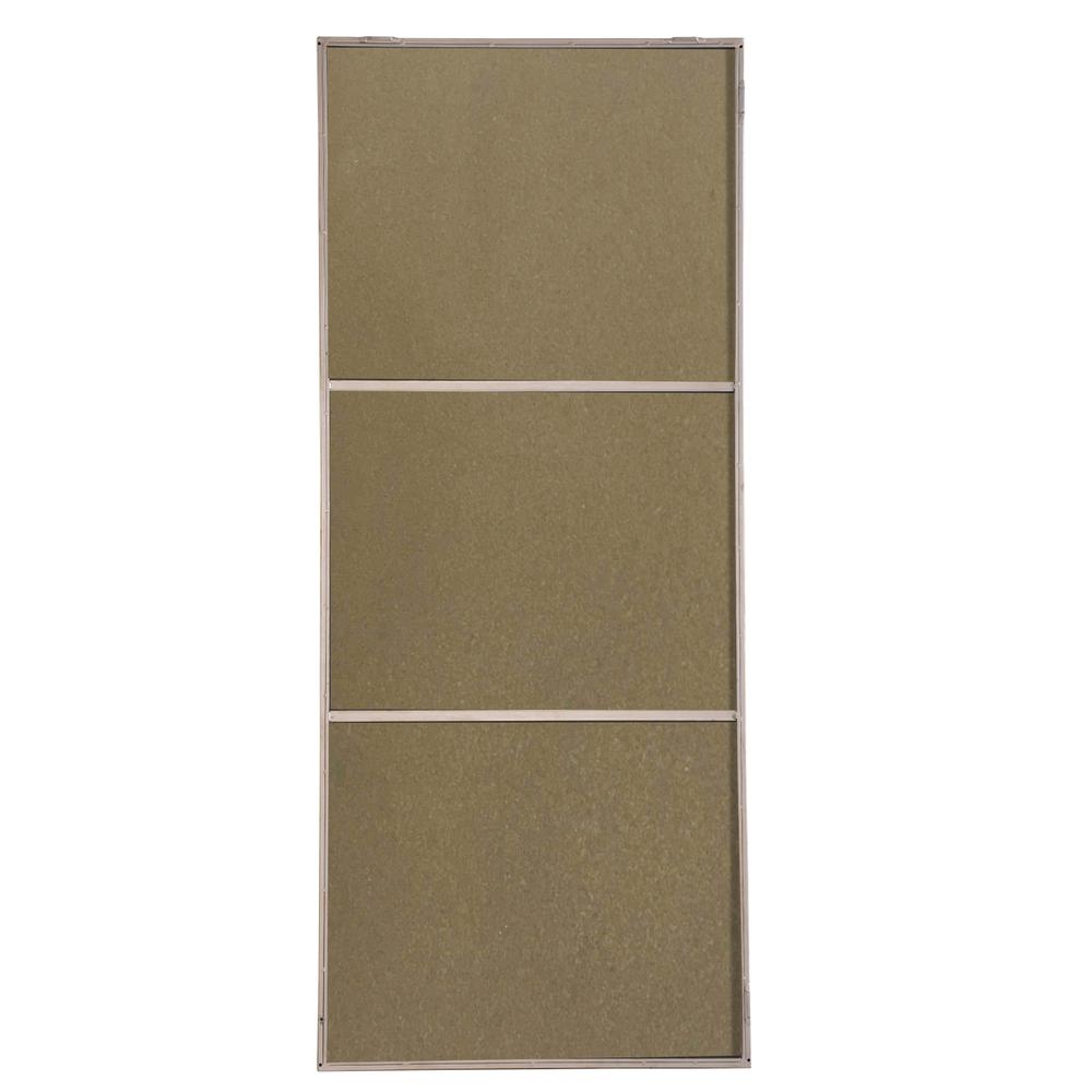 Metal frame Rectangle Mirror 30 inch Silver. Picture 11